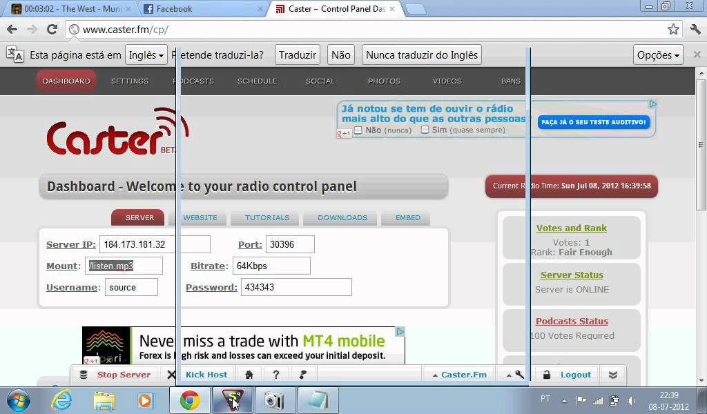 Como criar uma radio online.... YouTube