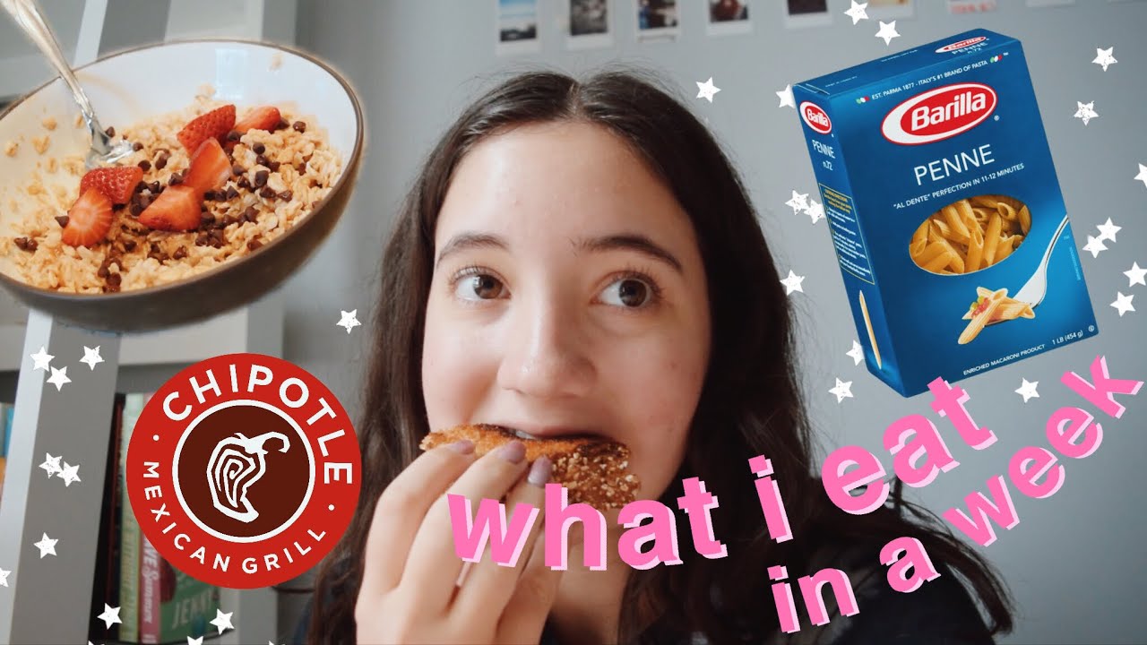 a *very realistic* what i eat in a week