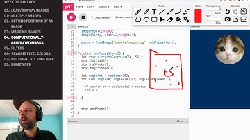 CP1: Collage in P5JS – Computationally-Generated Mask Images