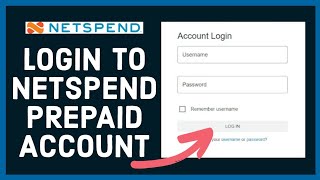 How to Login to Netspend Prepaid Account Online | Login to Netspend All Access for Online Banking