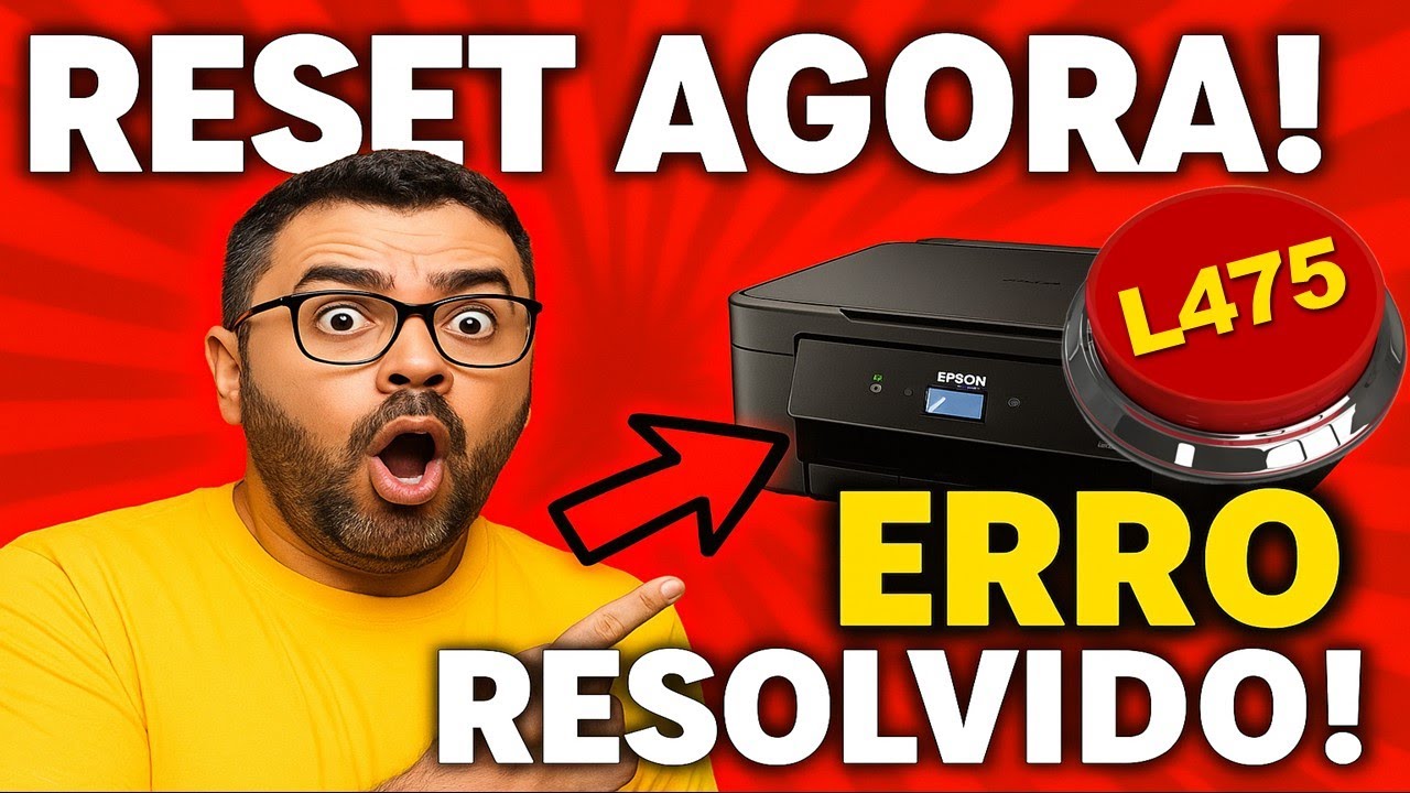 Epson L475 piscando⚠️? Reset das almofadas — Resolva AGORA (Passo a Passo)