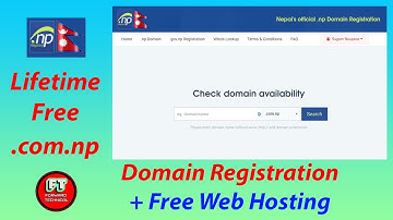 Free Lifetime Domain Registration and free web hosting from Nepal || Step by Step Tutorial || HD