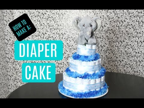 Instructions on How to Make a Diaper Cake