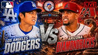 ⚾ Dodgers vs Diamondbacks LIVE | MLB Watch Party, Play-by-Play & Reactions