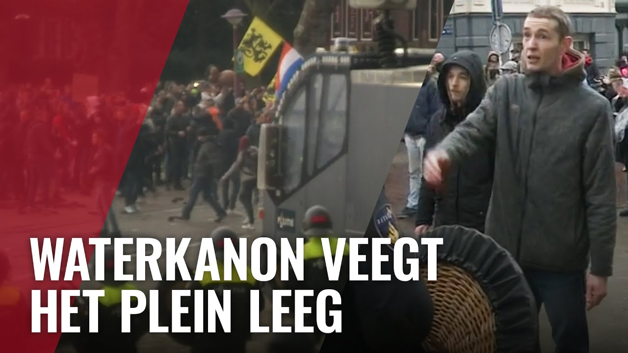 Compilatie: Coronaprotest loopt uit op rellen