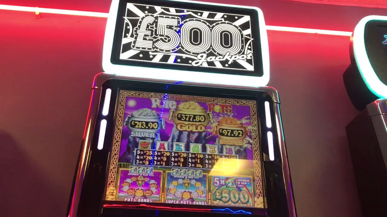 Rainbow riches pure pots £500 JACKPOT slot - YouTube