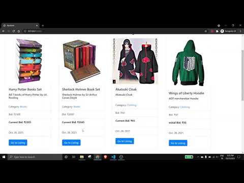 CS50 Web Project 2 - Commerce