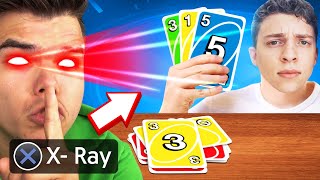 I USED X-RAY To See My Friends CARDS! (Uno)