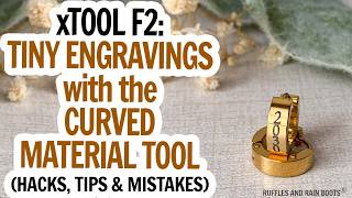 xTool F2 - Engrave Earrings with This Hack in xTool Studio - They're SO Small, The System Bugs Out!