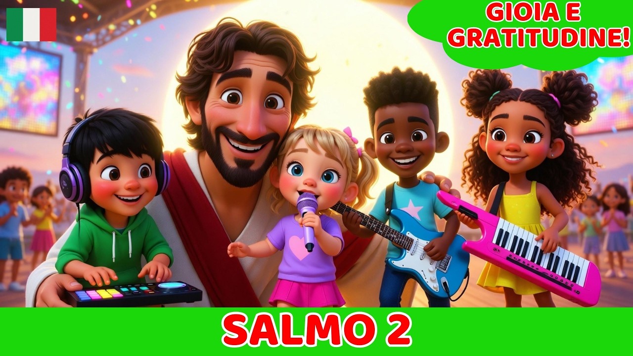 Gratitudine e Gioia con Gesù | Salmo 2 per Bambini | Musica Cristiana per Bambini