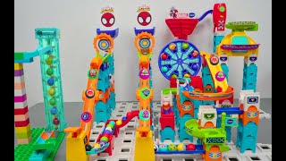 Big Vtech Marble Run Race ASMR | Interactive courses complete with sounds and lights