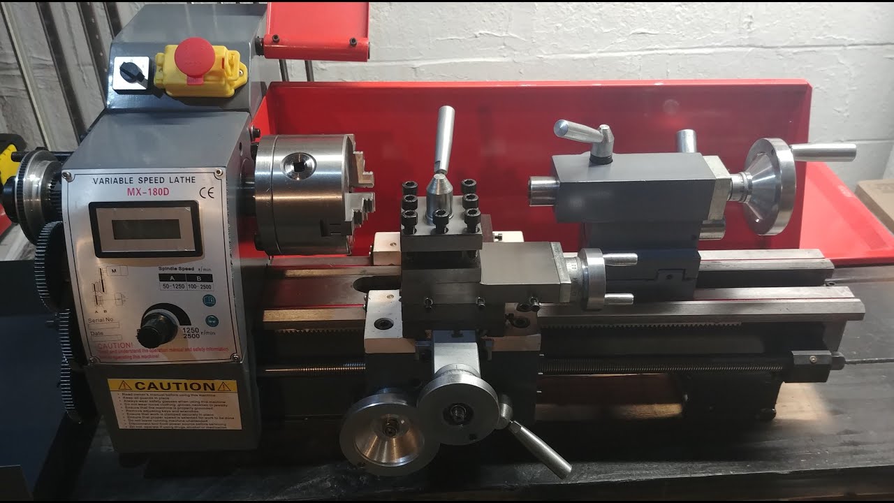 mx 180D mini metal lathe pt.1 - YouTube