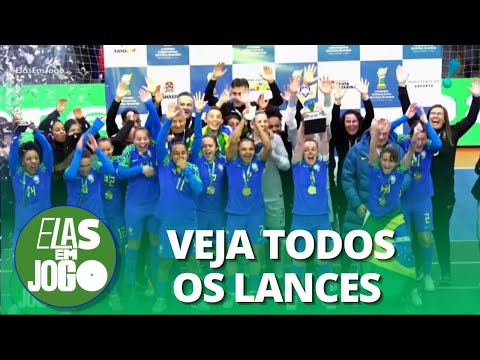 Brasil vence Colômbia e é tricampeão de futsal em Xanxerê