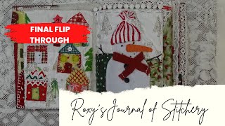 Roxy's Journal of Stitchery Final Flip Through 2022#roxysjournalofstitchery #fabricjournal #Roxy