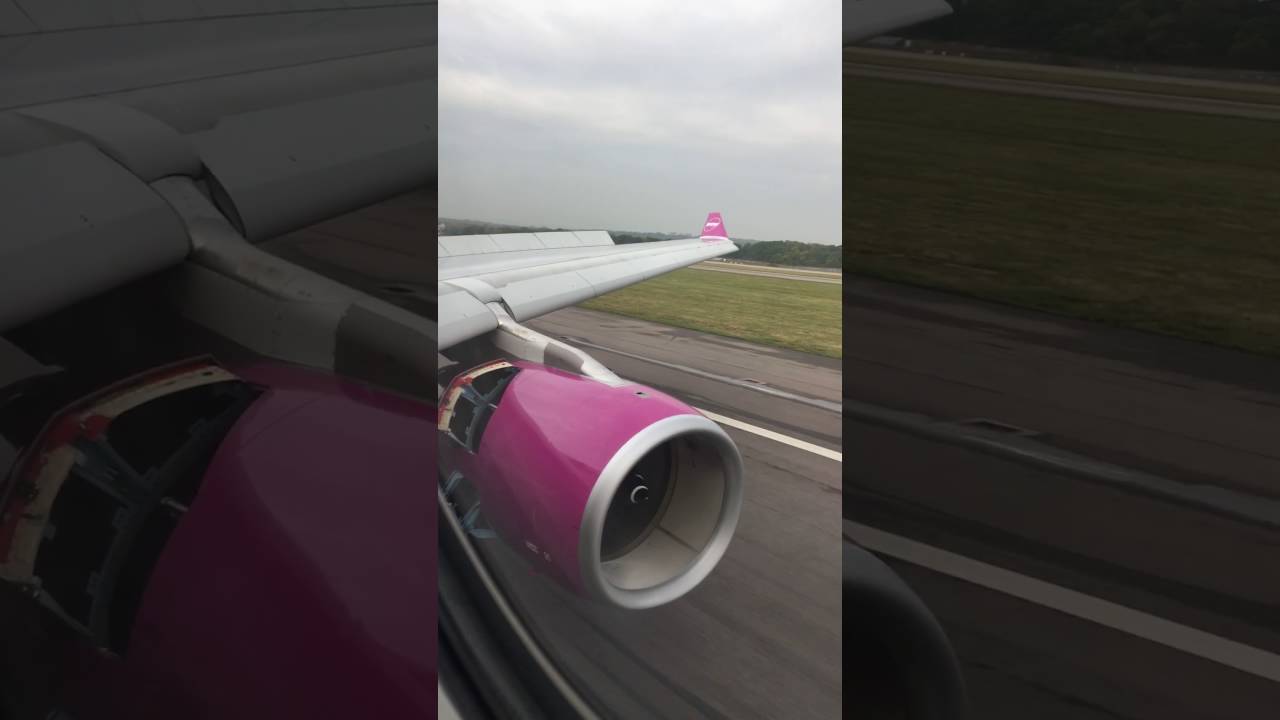 TF-LUV WOW air A330-300 approach and landing at London Gatwick 24/10/16