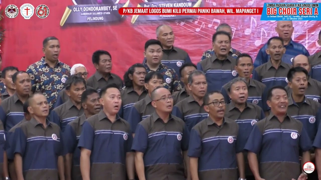 Big Choir Pria/Kaum Bapa (PKB) Jemaat GMIM Logos Bumi Kilu Permai Wilayah Mapanget Satu.