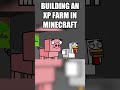 Building an XP farm in Minecraft #minecraft #shorts
