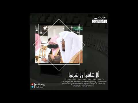 نحن اوليائكم في الحياة الدنيا من أجمل تلاوات د ياسر الدوسري بالحرم المكي روائع الآسر 