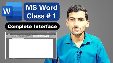 Complete Interface MS Word || For Beginning || Class No.1 || Urdu/Hindi