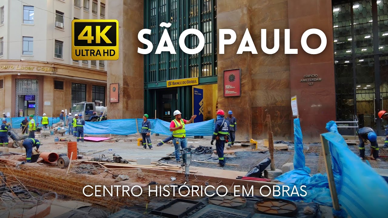 🇧🇷 Centro Histórico em obras • São Paulo 4K