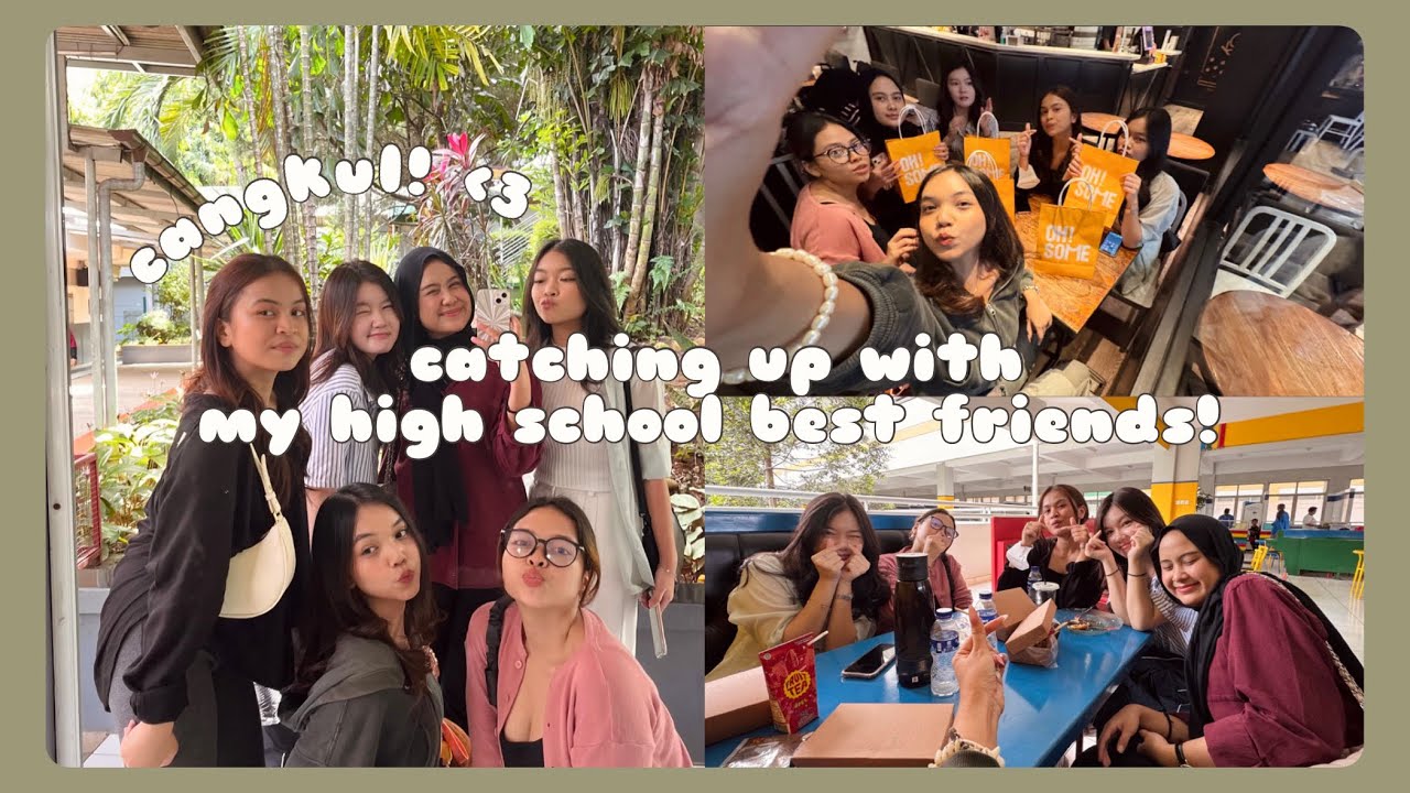 VLOG | catching up with my high school best friends 😋💗 : ke sekolah lagi, lunch swapping gifts, etc!