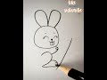 How to draw a rabbit  easy way to draw