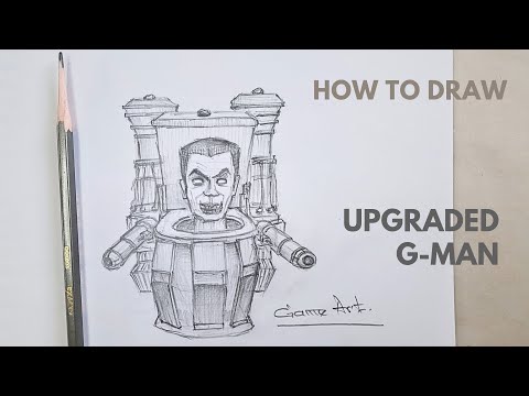 How To Draw Skibidi Toilet G-MAN 3.0 😱🚽 UPGRADED 