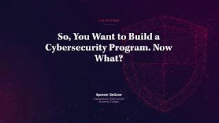 Celebrity How to Build a Cybersecurity Program Profile