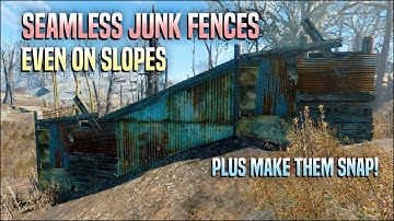 Build Seamless Junk Fence Walls With No Gaps 🗜️ Fallout 4 No Mods Shop Class