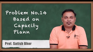 Problem No 14 Based on Capacity Planning - Capacity Planning - Operations Management CMA Inter