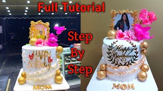Photo Theme Customized Birthday Cake | Semi Fondant Photo Topper Cake | Photo Frame Cake screenshot 2