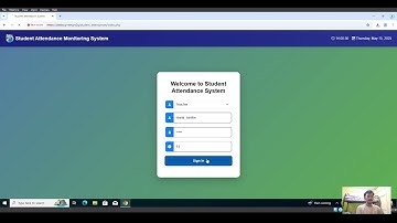 Student Attendance Monitoring System Video Demonstration