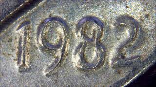 1982 D ERROR OBVERSE ROOSEVELT DIME