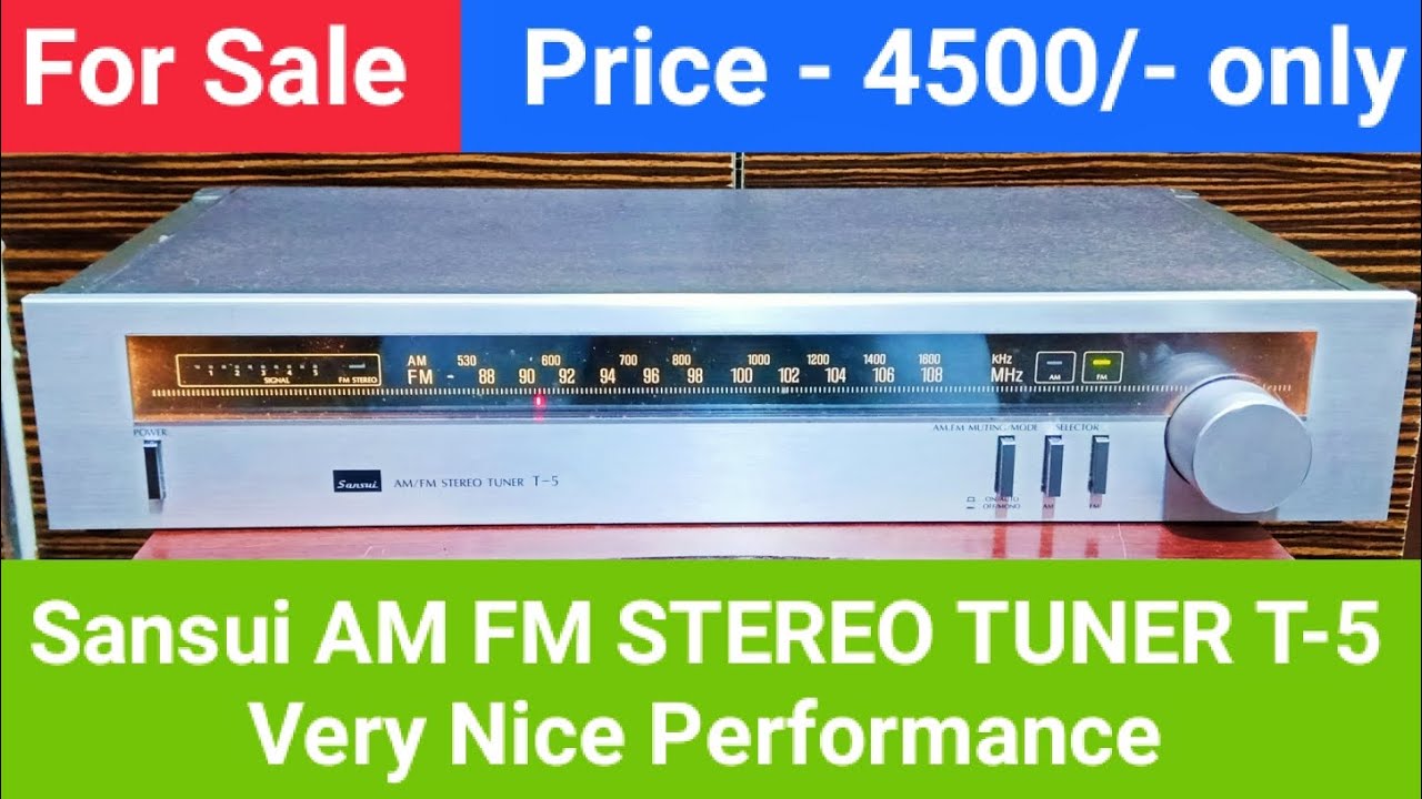 Sansui T-5001 AM/FMチューナー Sansui T-5001 STEREO TUNER サンスイ