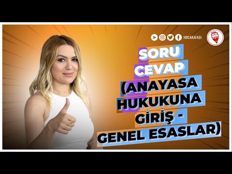 2) Soru Cevap (Anayasa Hukukuna Giriş - Genel Esaslar) - Esra Özkan Karaoğlu (KPSS VATANDAŞLIK) 2022