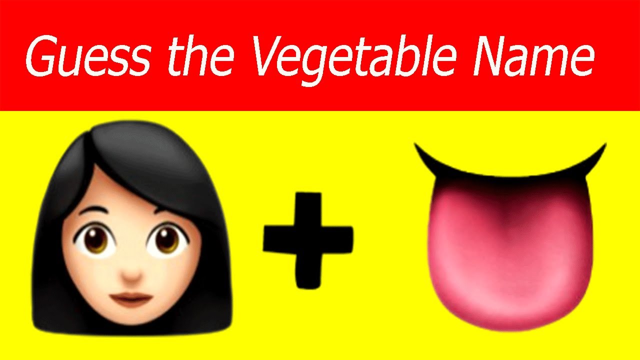 Vegetable Quiz Guess The Vegetable From Emoji Vegetable Name Game Iqboostriddles Youtube