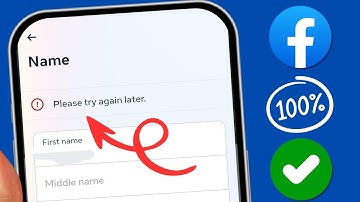 Facebook Name Change Problem Please try again later | Facebook Name Change Problem