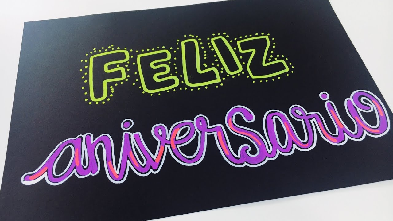 Pancarta de feliz aniversario - YouTube