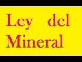 ejercicios de ley del mineral