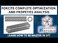 Forcite CNT Optimization in Materials Studio: Geometry/Energy optimization & Mechanical Properties