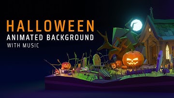 Spooky 3d environment in Blender | Low poly design | 360