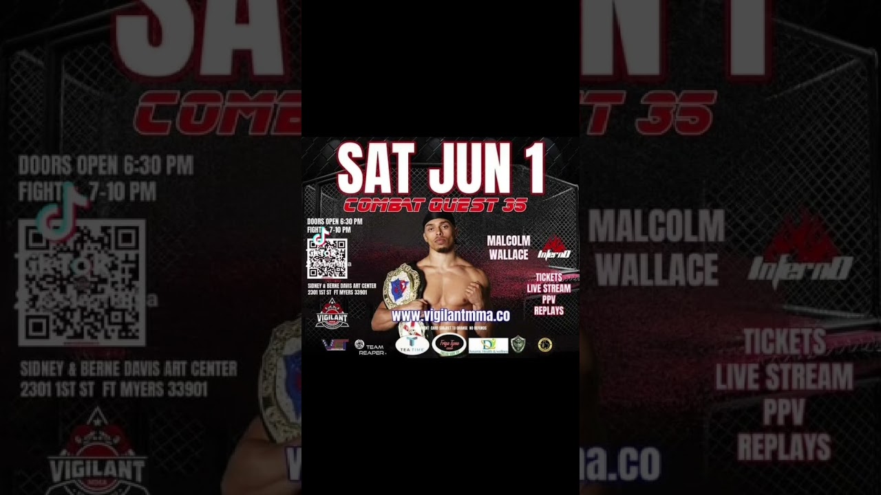 DON'T MISS THIS! COMBAT QUEST 35 on June 1st Fort Myers FL