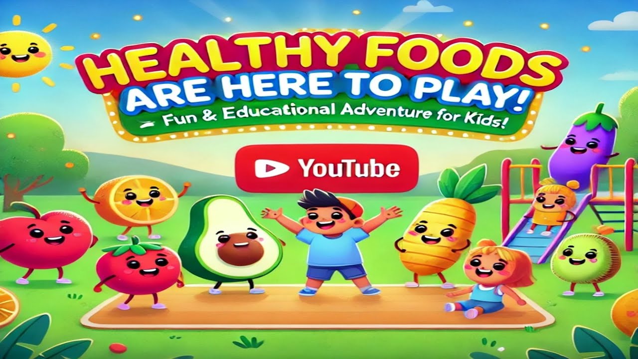 Healthy Foods Are Here to Play! 🌟 Fun & Educational Adventure for Kids ...