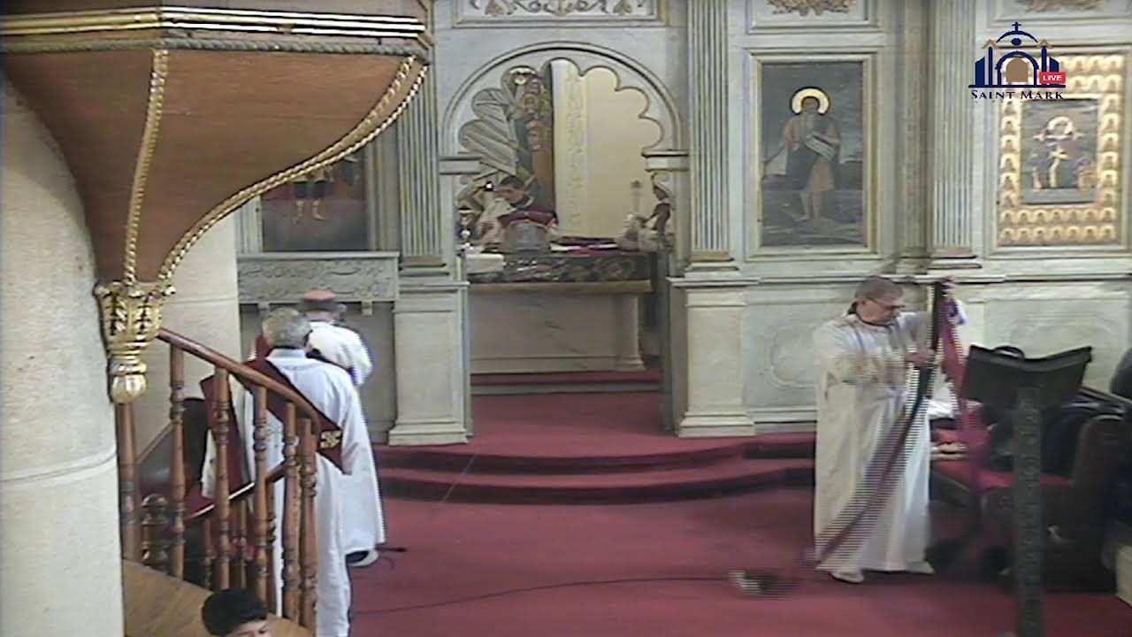 صلاة رفع بخور باكر والقداس الإلهى الأول ليوم الخميس 26 فبراير 2026 0 الصوم الكبير ).