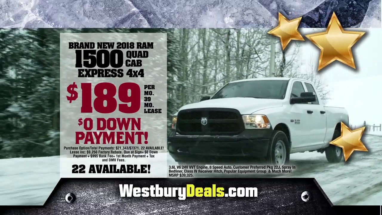 Westbury Deals 2018 RAM 1500 Express Deal YouTube
