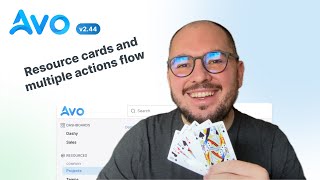 Avo 2.44 and Avo 3 beta 24 - Resource cards and multiple actions flow