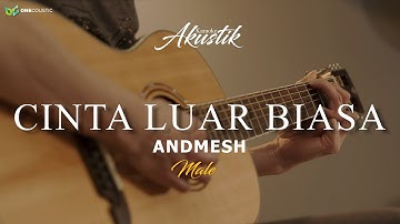 ANDMESH - CINTA LUAR BIASA  |  MALE KEY  ( KARAOKE AKUSTIK )