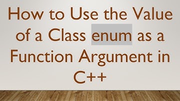 How to Use the Value of a Class enum as a Function Argument in C++