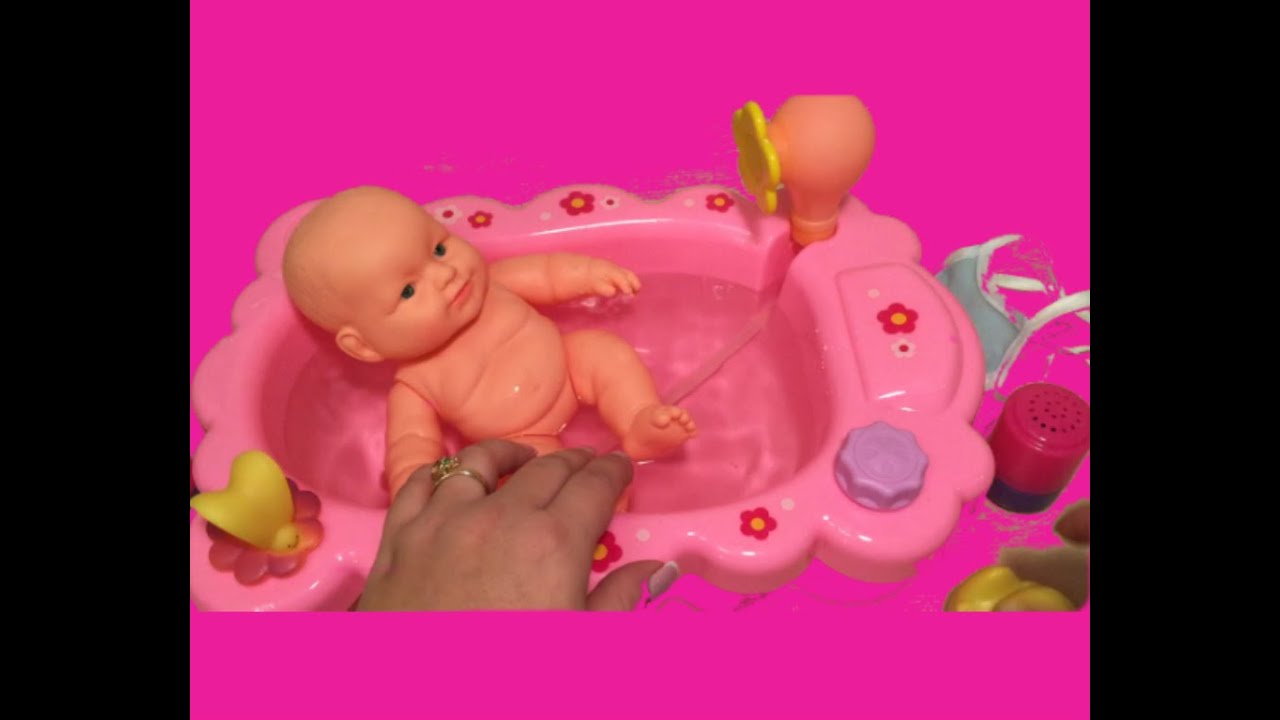 Baby doll Bathtime Nenuco baby girl how to bath a baby toy videos YouTube