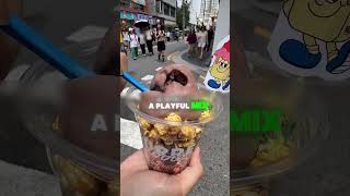 What Happens When Popcorn Meets Premium Butter Ice Cream? #coreanstreetfood #foodiechronicles